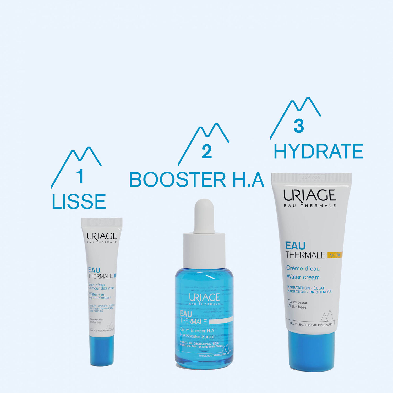 Eau Thermale - Crème d'Eau SPF20 - Hydrate, Protège & Illumine 40 ml