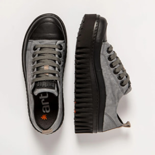 Zapatos 1518 NYLON GREY-BLACK/BRIGHTON color Grey-black