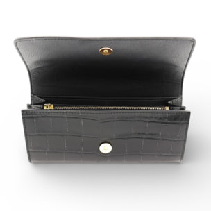 Cartera Cheval Firenze Cosmo Croc Negro