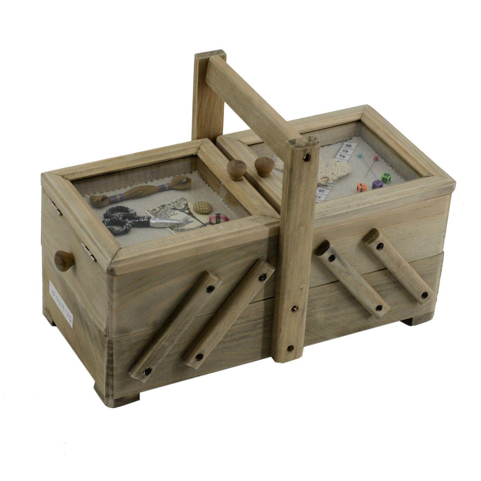 Portalavoro in legno rosina 2 cassetti cm33x16h22