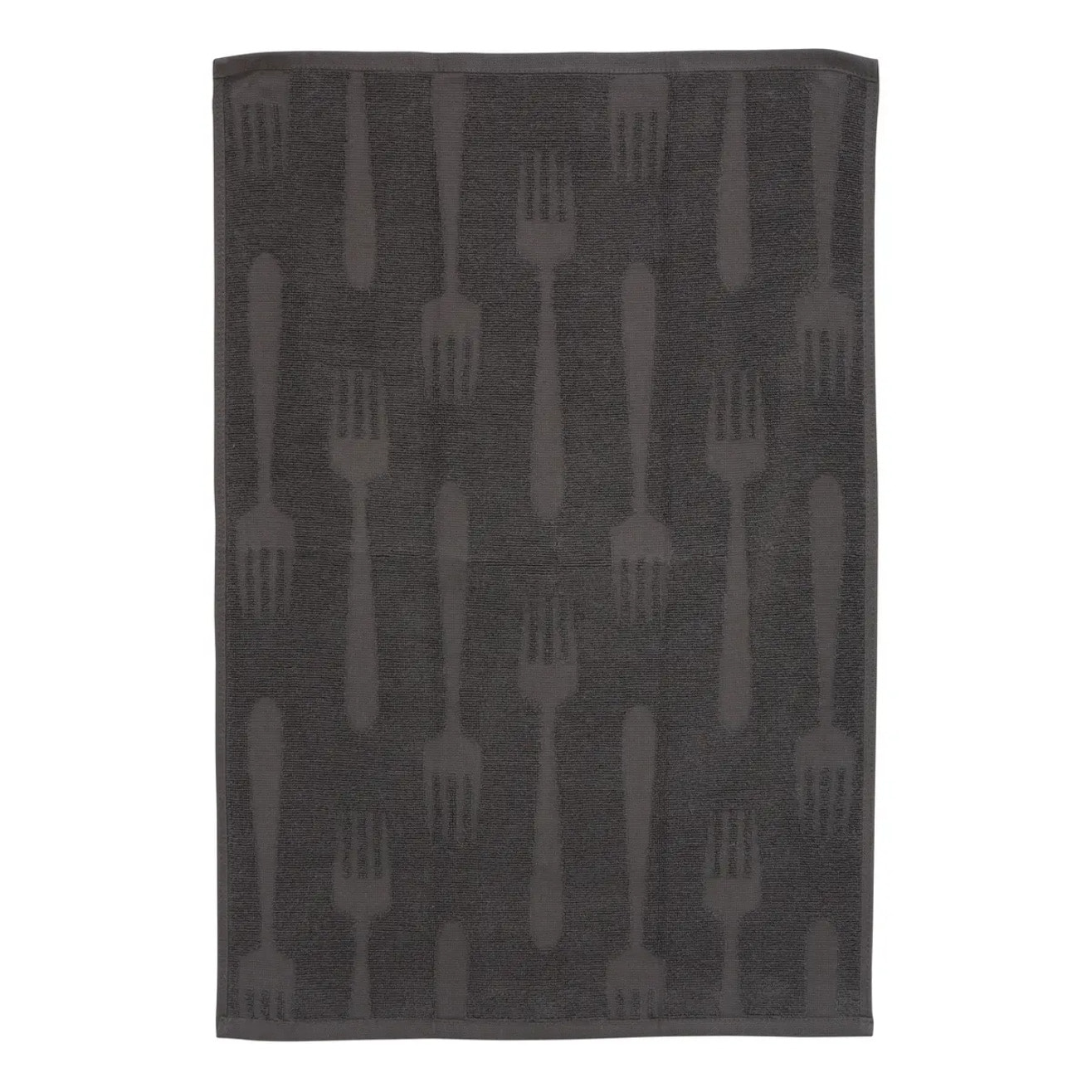 2 torchons Terry 70x45cm gris