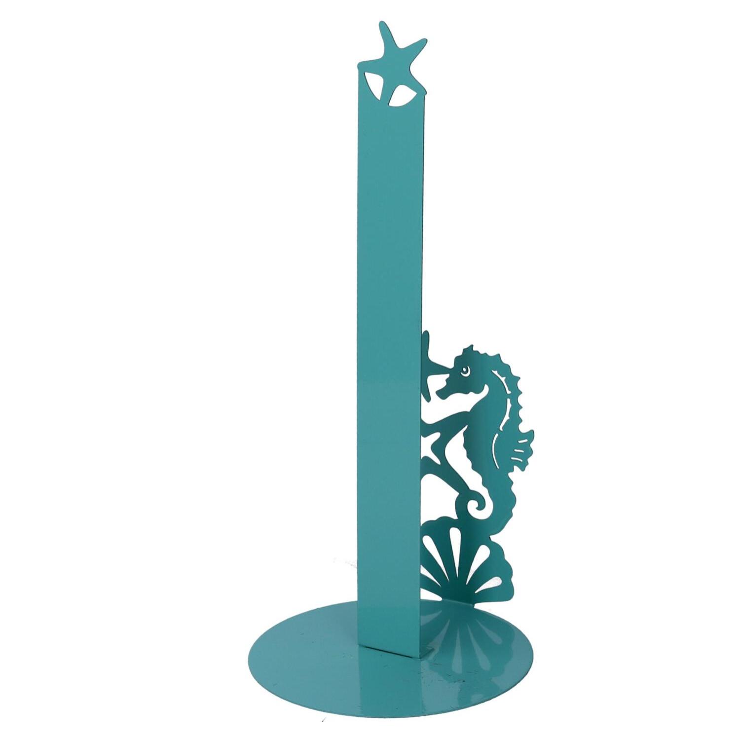 Portascottex in metallo cavalluccio verde acqua tondo cm ø15h33