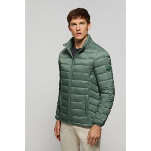 Chaqueta Cabo ultralight verde con logotipo