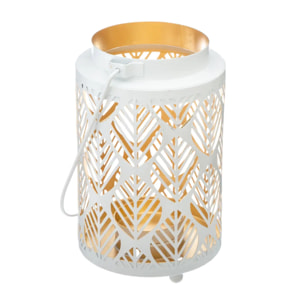 Lanterne design en métal H13 cm