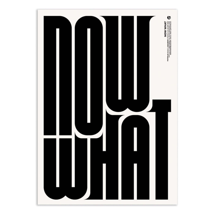 Affiche - Now what - Posterlad