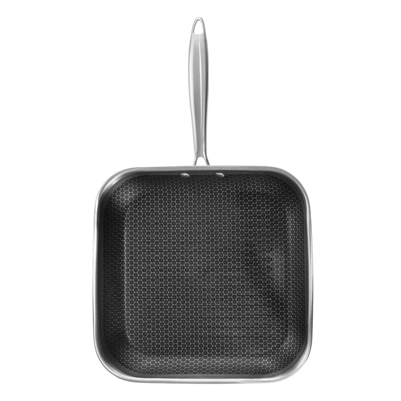 Grill 28 cm en inox avec fond triplex