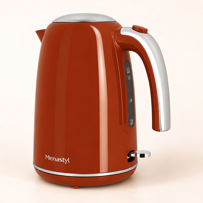 Bouilloire en acier inoxydable 1,7L brique RETRO