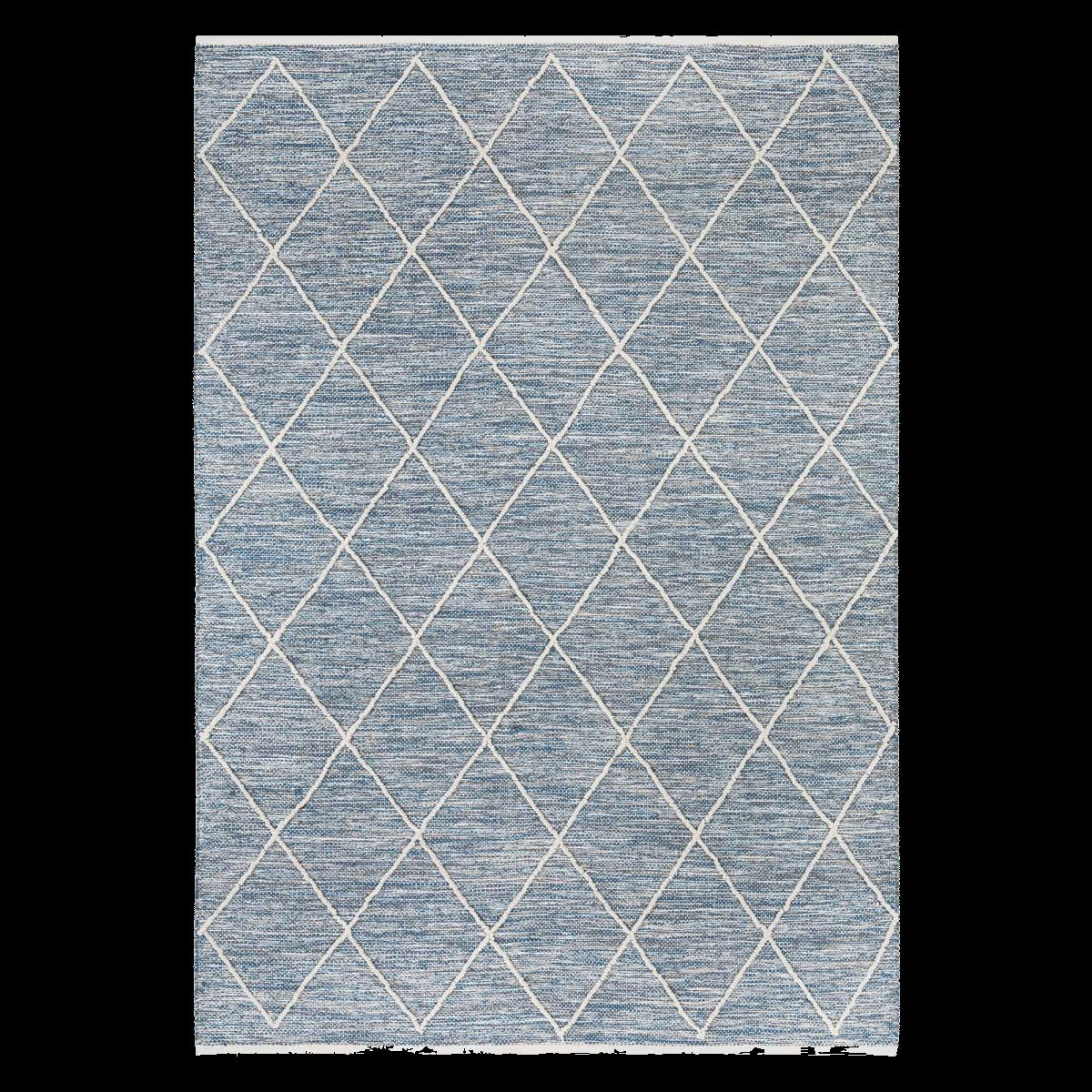 Tapis salon et chambre tissé en coton motif scandinave JABI