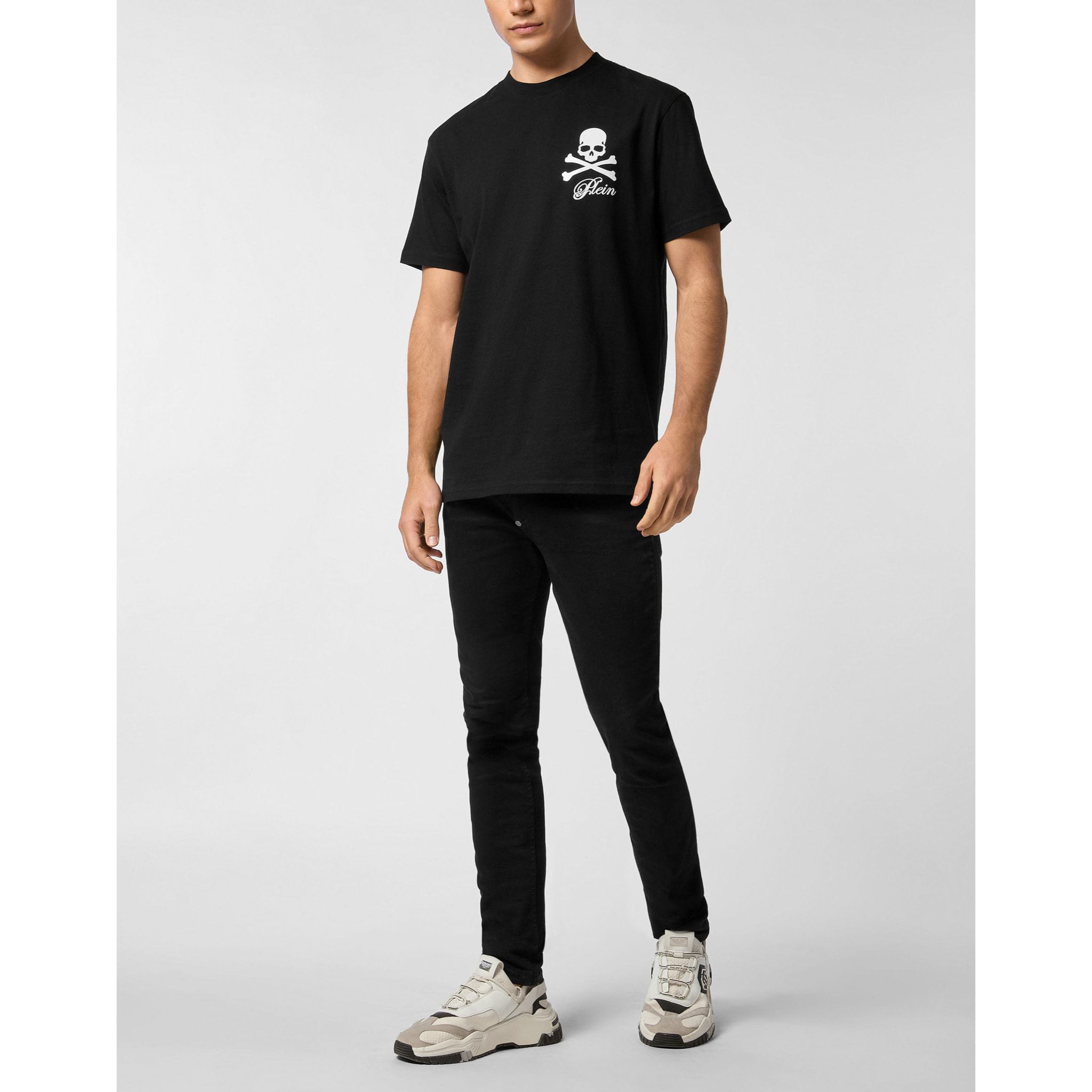 PHILIPP PLEIN Maglietta girocollo Ls SKULL