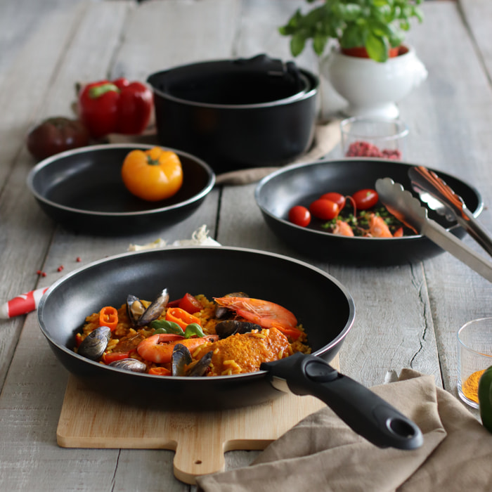 Poêle amovible en aluminium 24cm - tous feux IRIS ALU