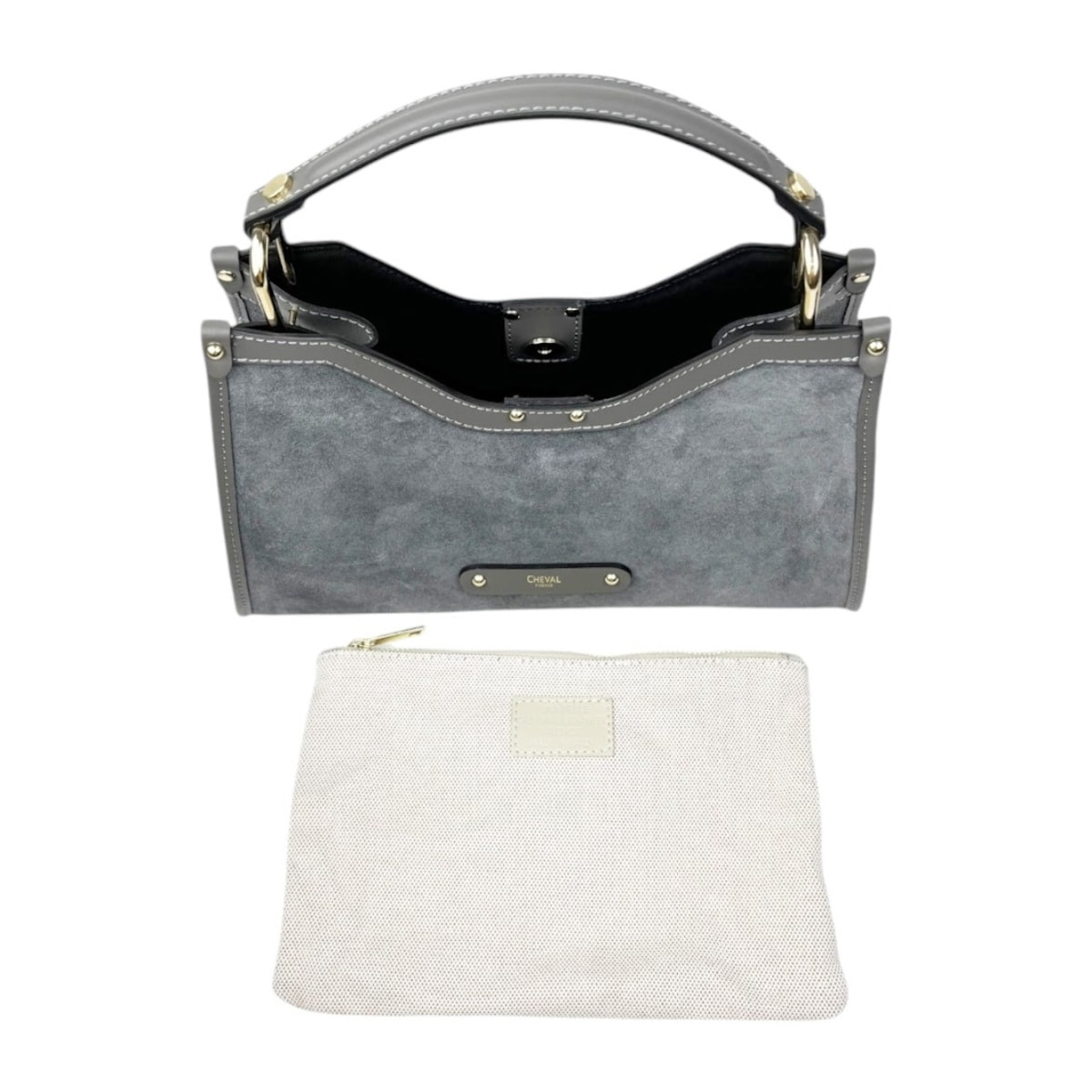 Borsa a mano Cheval Firenze Capri Mini F/W Grigio Scuro
