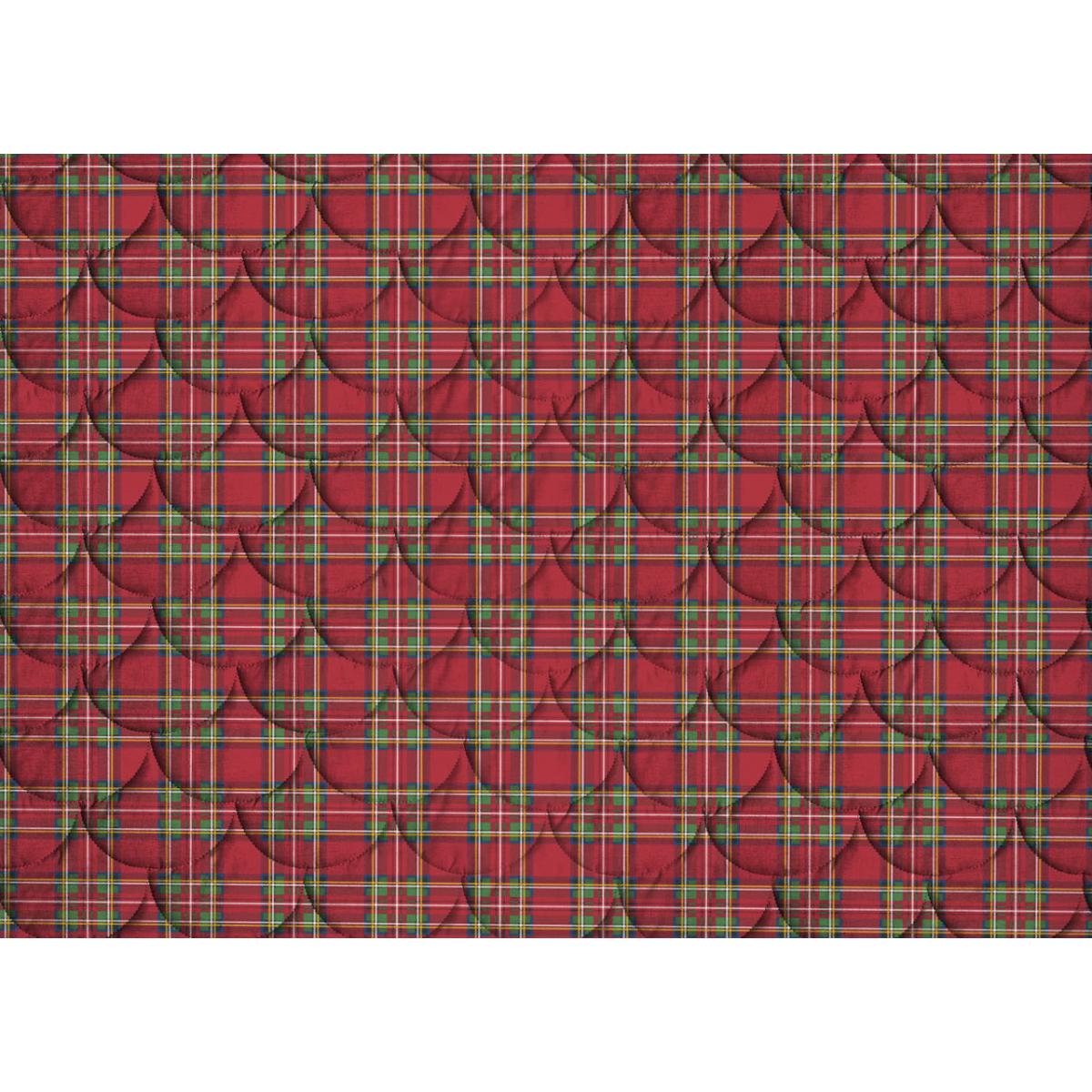 Trapunta Invernale gr Tartan Rosso