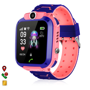 Smartwatch LT27 LBS especial para niños, con cámara, función de rastreo, llamadas SOS y recepción de llamada.