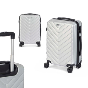 Valigia trolley da cabina in ABS, leggera e resistente. Progettazione di bilance.