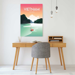 Tableau voyage Vietnam Baie Halong Toile imprimée