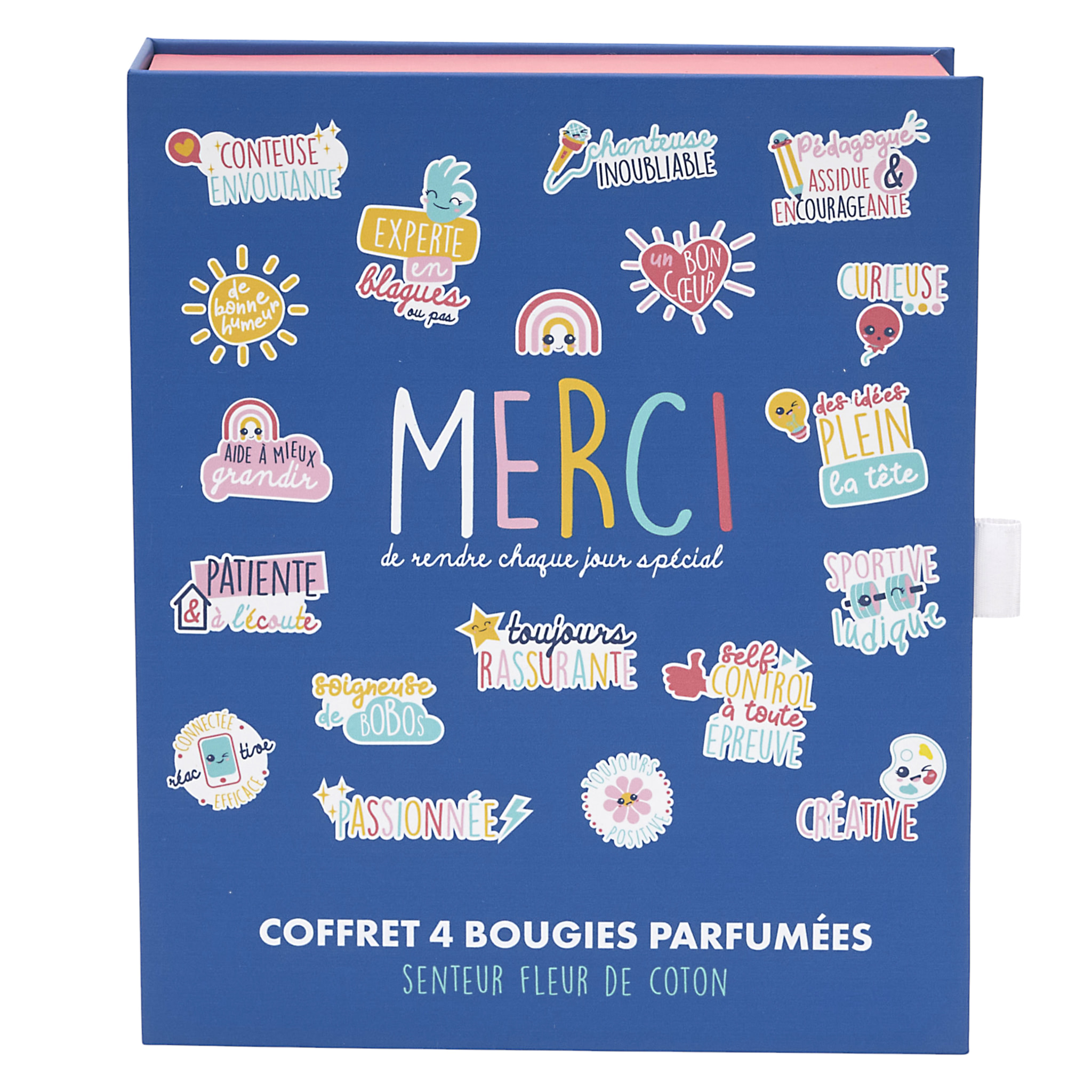 Bougie Parfumee X4 Coffret Merci