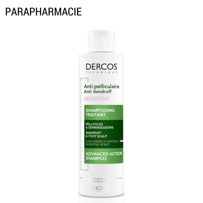 Dercos Technique Anti-Pelliculaire  - Shampooing Cuir Chevelu Sensible 200 ml