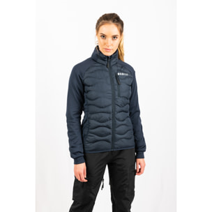 Giacca isolante ibrida ECOActive da donna, marchio ECOON - Blu