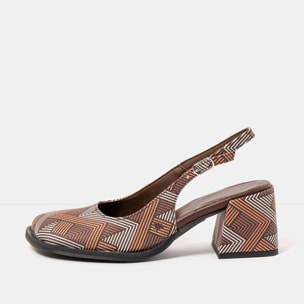 Sandalias con tacón 2012S FANTASY LINES BROWN / VERONA color Lines brown