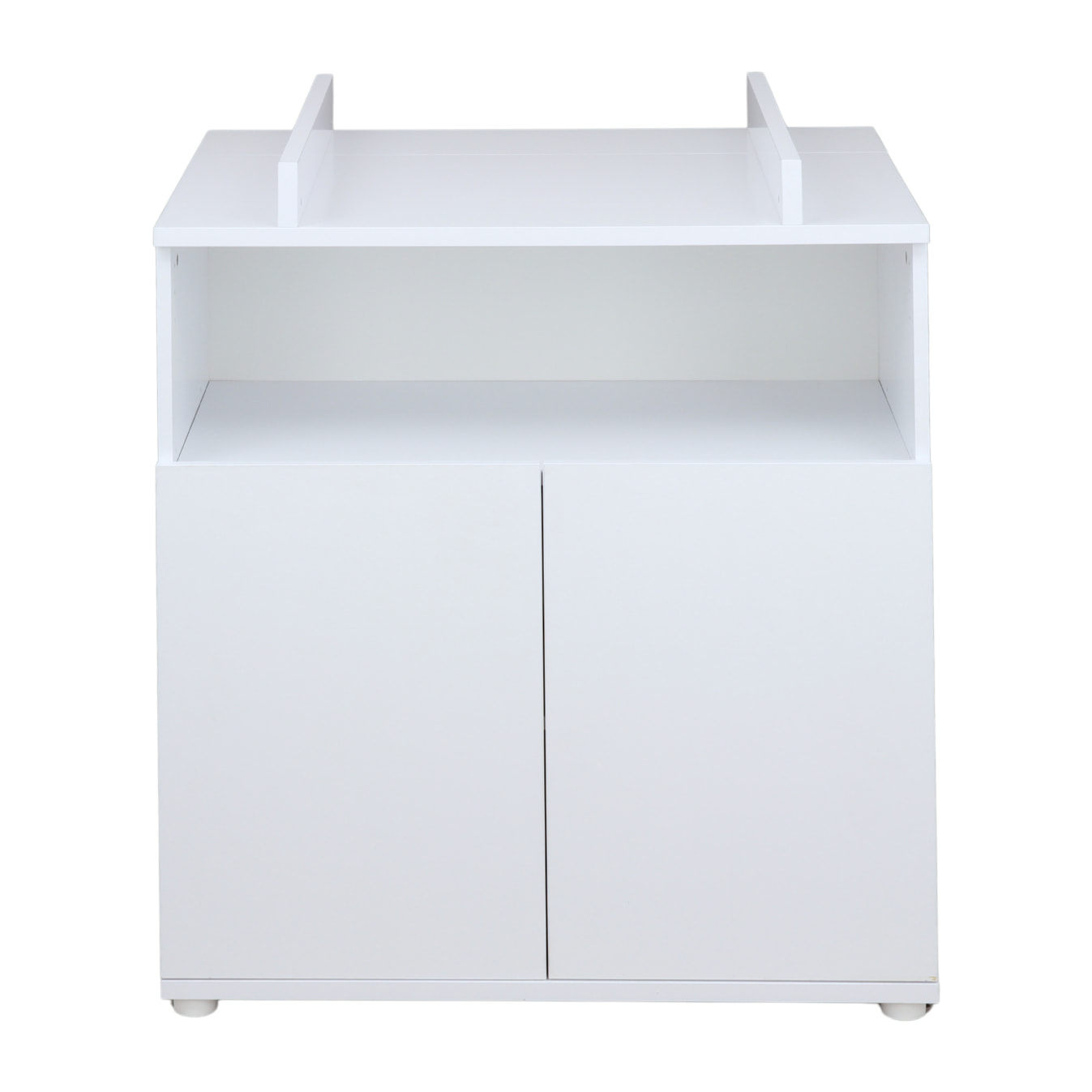 Commode à langer bébé 2 portes blanc ultra