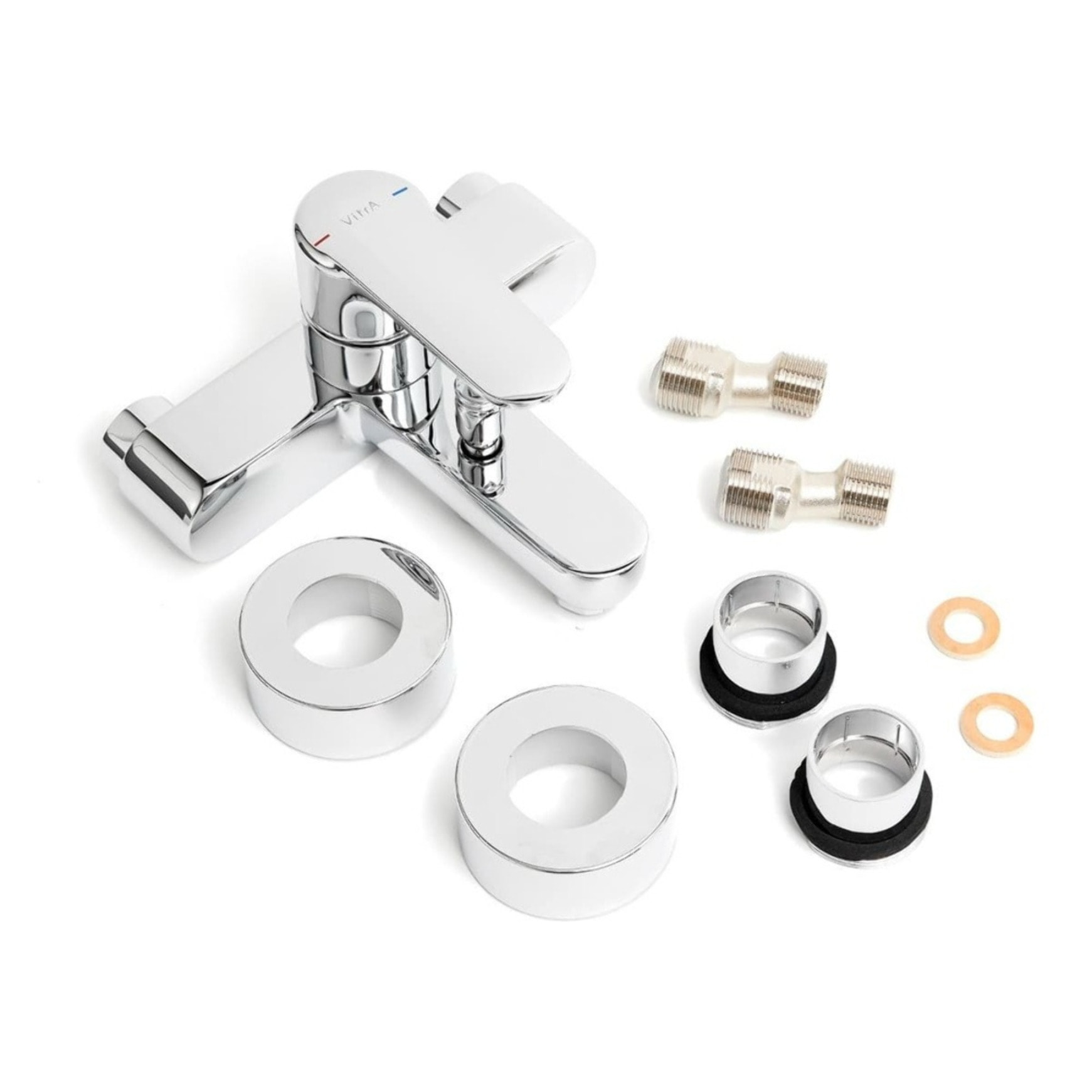 VitrA Root Mitigeur bain rond sans douche 150 mm chrome A42725