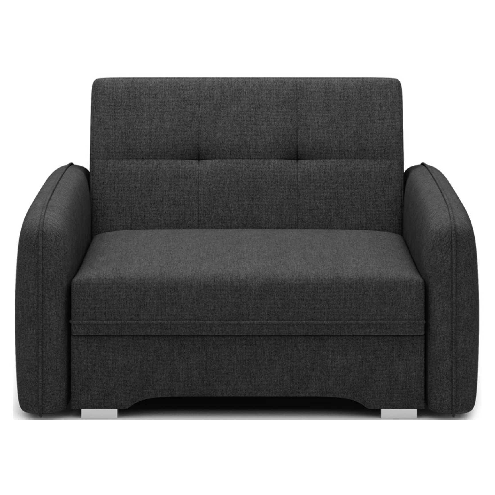 Michelle - fauteuil convertible avec coffre en velours - Noir