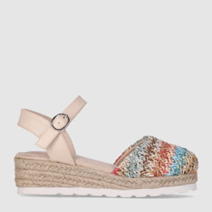 Sandalias de Piel Sintética - Multicolor - Tacón: 4 cm