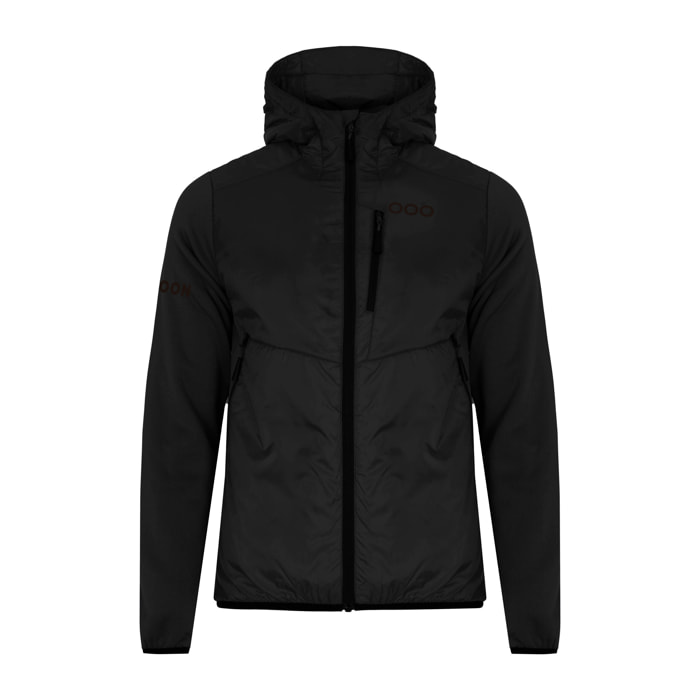 Chaqueta ECOActive Hybrid Insulated Jacket with cap marca ECOON - Negro