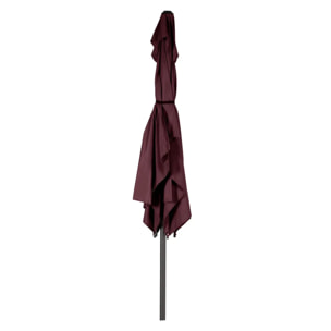 Parasol droit rectangulaire Loompa Bordeaux