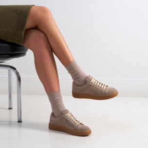 Sneaker British Passport Beige