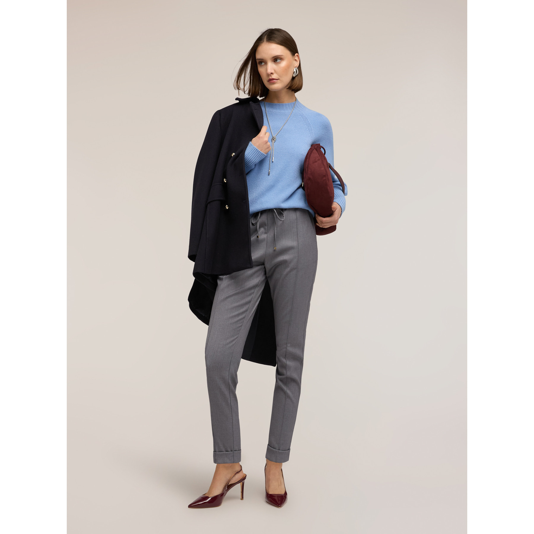 Motivi - Joggers de franela - Gris