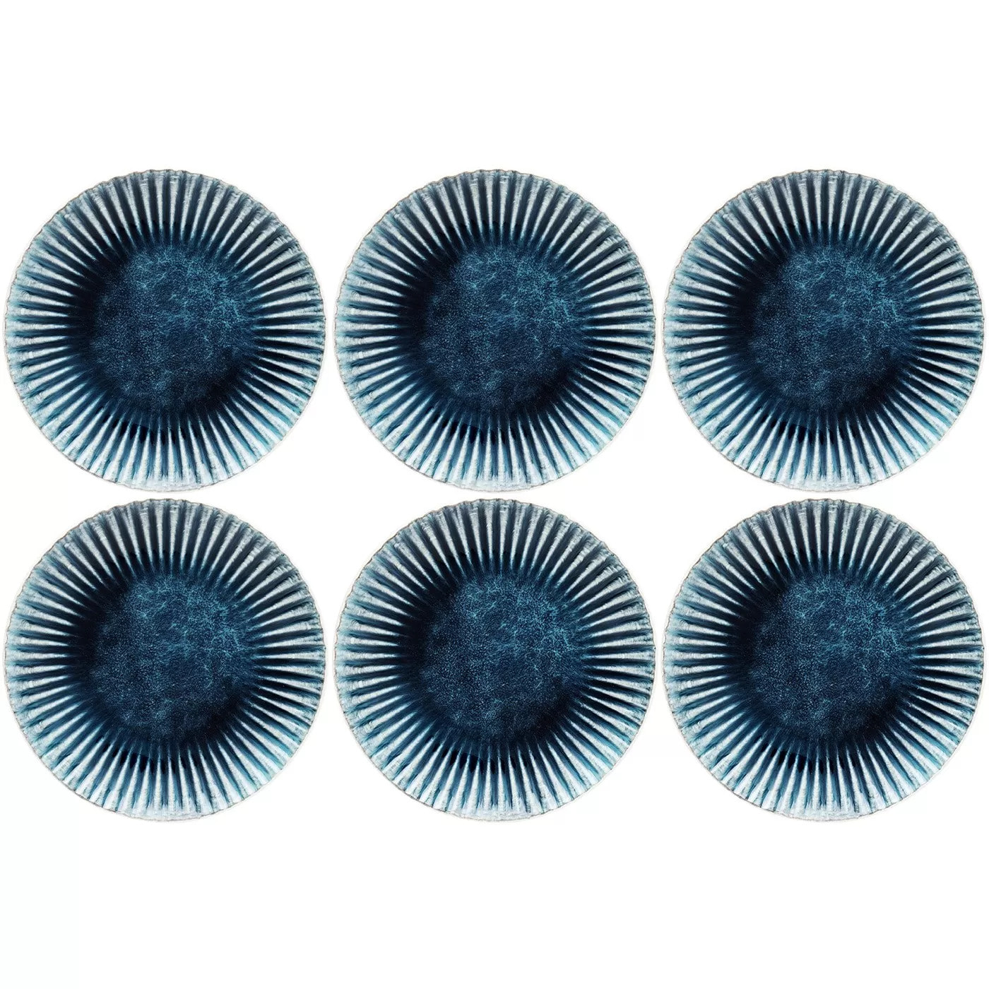 Assiettes Mustique Rim 21cm set de 6 Kare Design