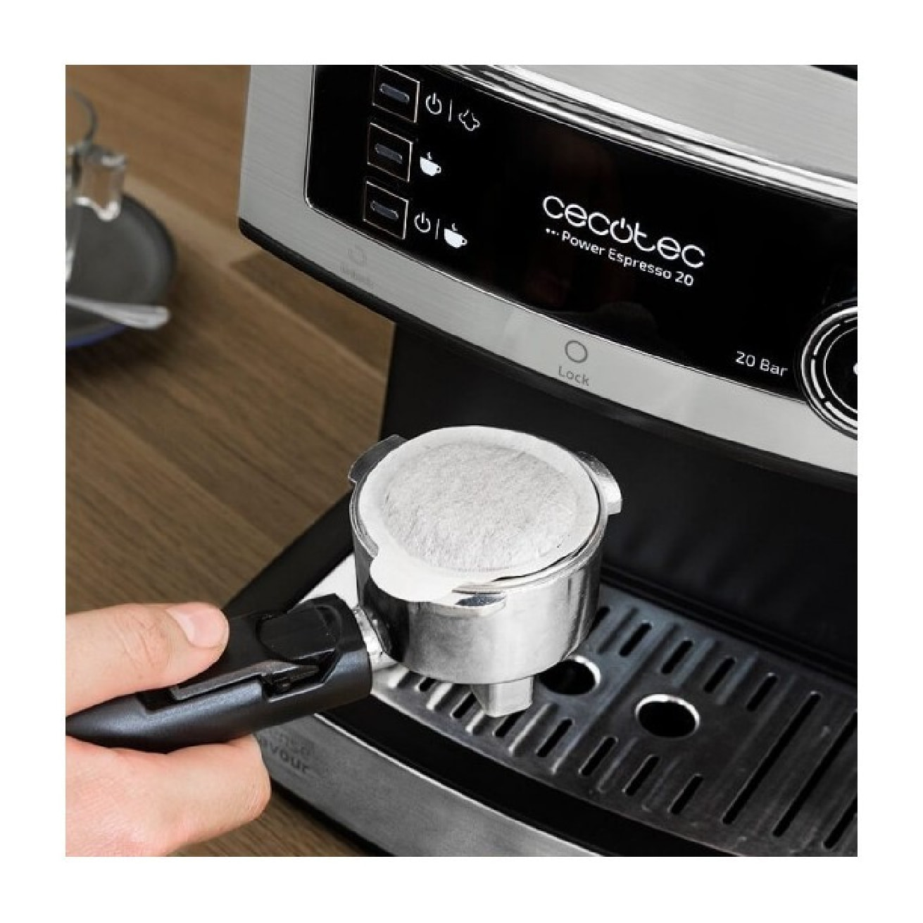 Cecotec Power Espresso 20 - Cafetera Inoxidable depósito 15 litros Cecotec