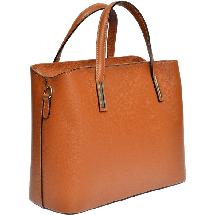 Borsa a mano Anna Luchini Cammello