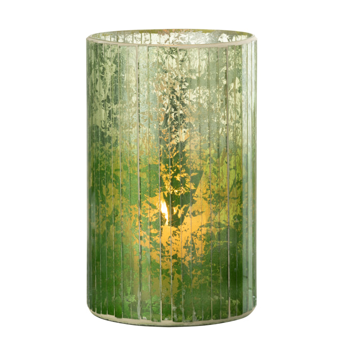 J-Line photophore Lignes - verre - vert - large