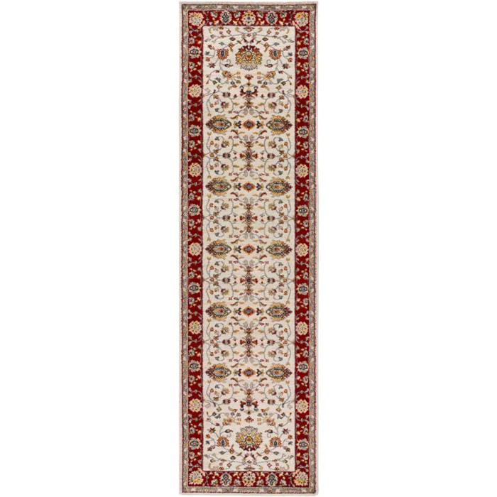 CLASSIC Alfombra vintage en diseño clásico en color crema, varias medidas disponibles.