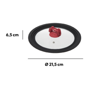 Couvercle en verre universel- 16/18/20 cm Silitop