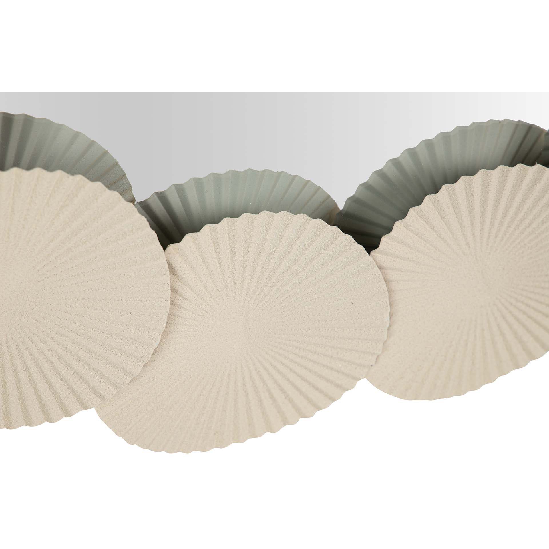 Espejo Metal Redondo Beige 75x4x75 Cm