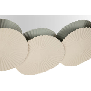 Espejo Metal Redondo Beige 75x4x75 Cm