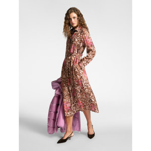 Elena Mirò - Vestido estampado - Marrón
