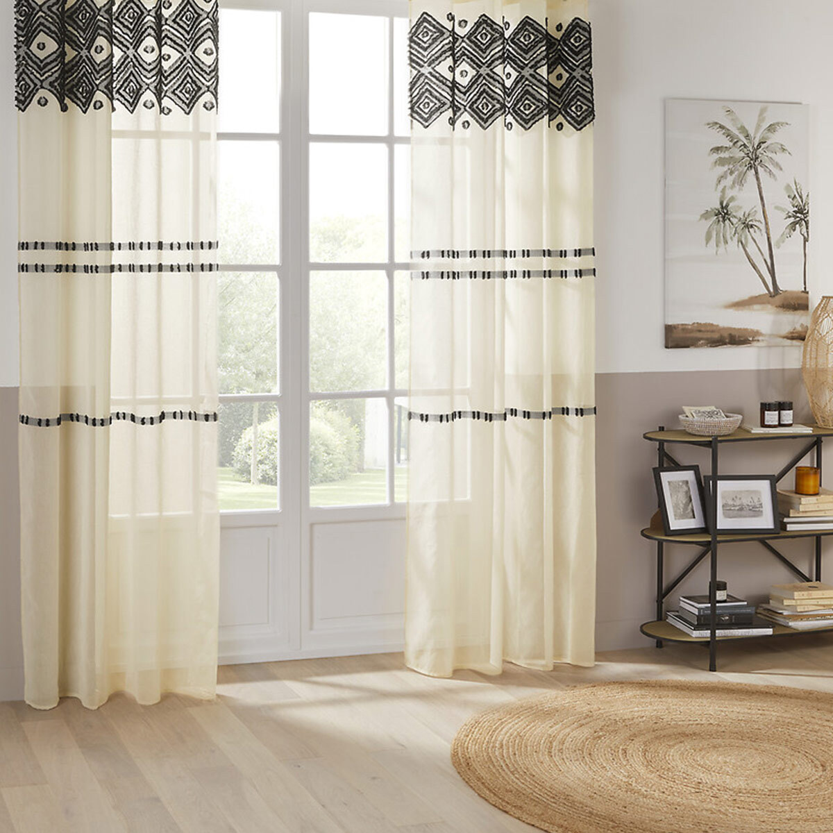Voilage "Sama" - beige - 140x240 cm