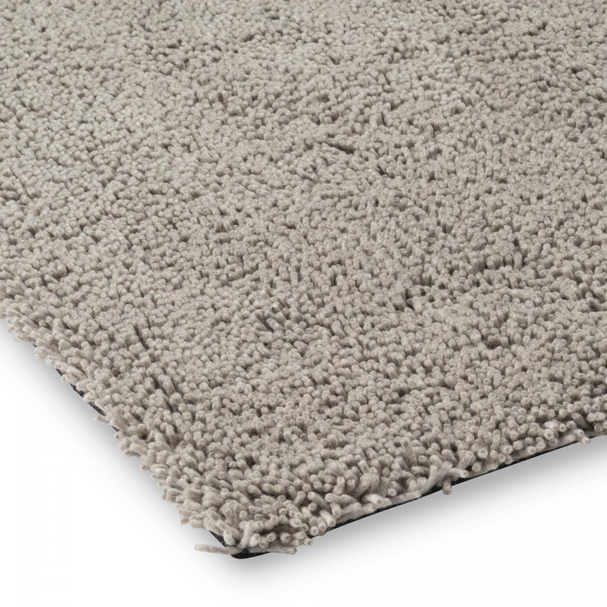 Tapis longs poils shaggy tissé en laine motif faux uni PIWA