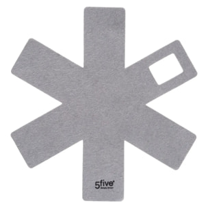 6 protections anti-rayures gris/noir