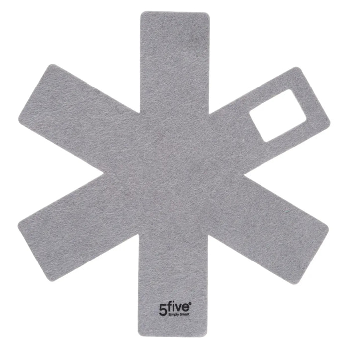 6 protections anti-rayures gris/noir