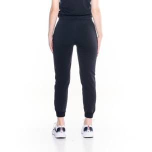 Pantalones deportivos con puños universitarios para mujer