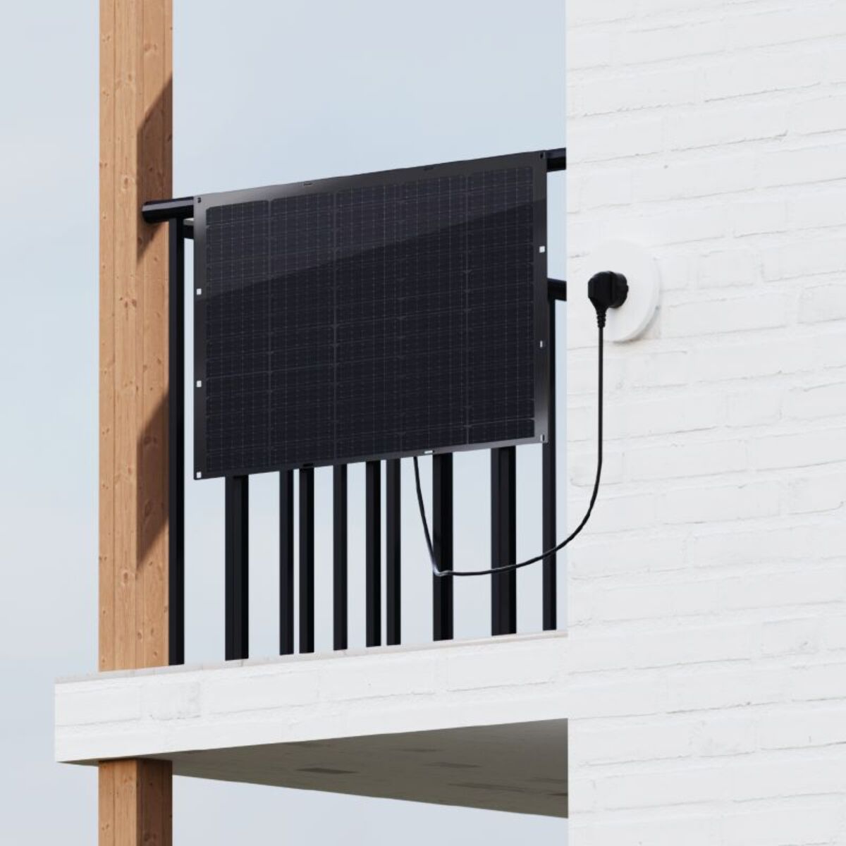 Panneau solaire LOGICOM ENERGY Kit 2x200W flexi+Micro-Ond.400W+support