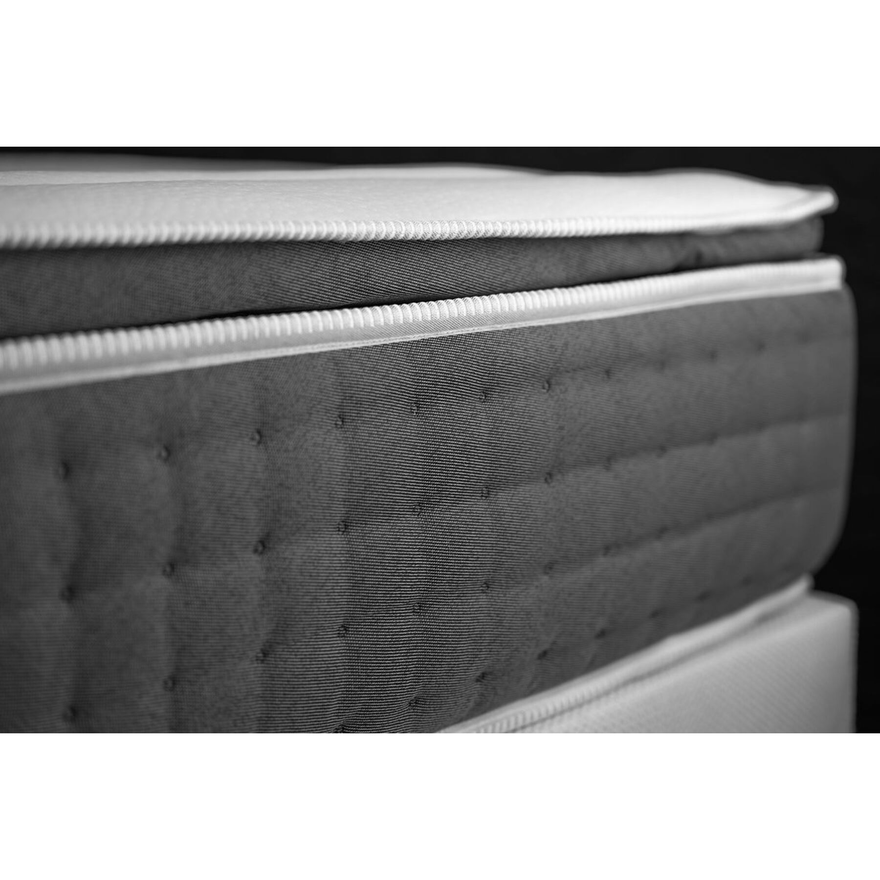 Ensemble Matelas Sommier 140x190 cm - Sommier Blanc (en kit) - Vingt-Six PLUS