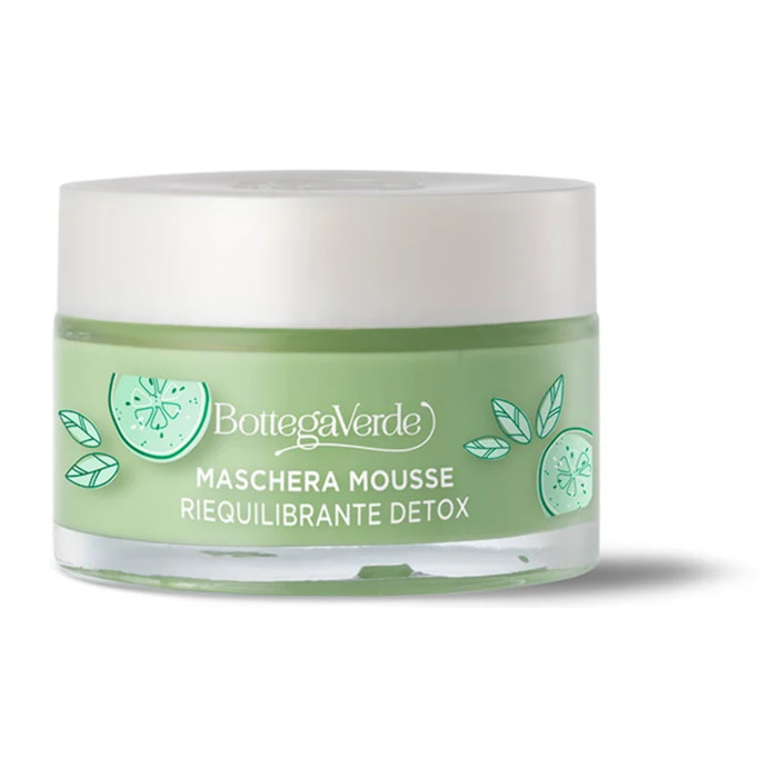 Mascarilla en espuma - con zumo de Pepino y Té Matcha (50 ml) - reequilibrante detox