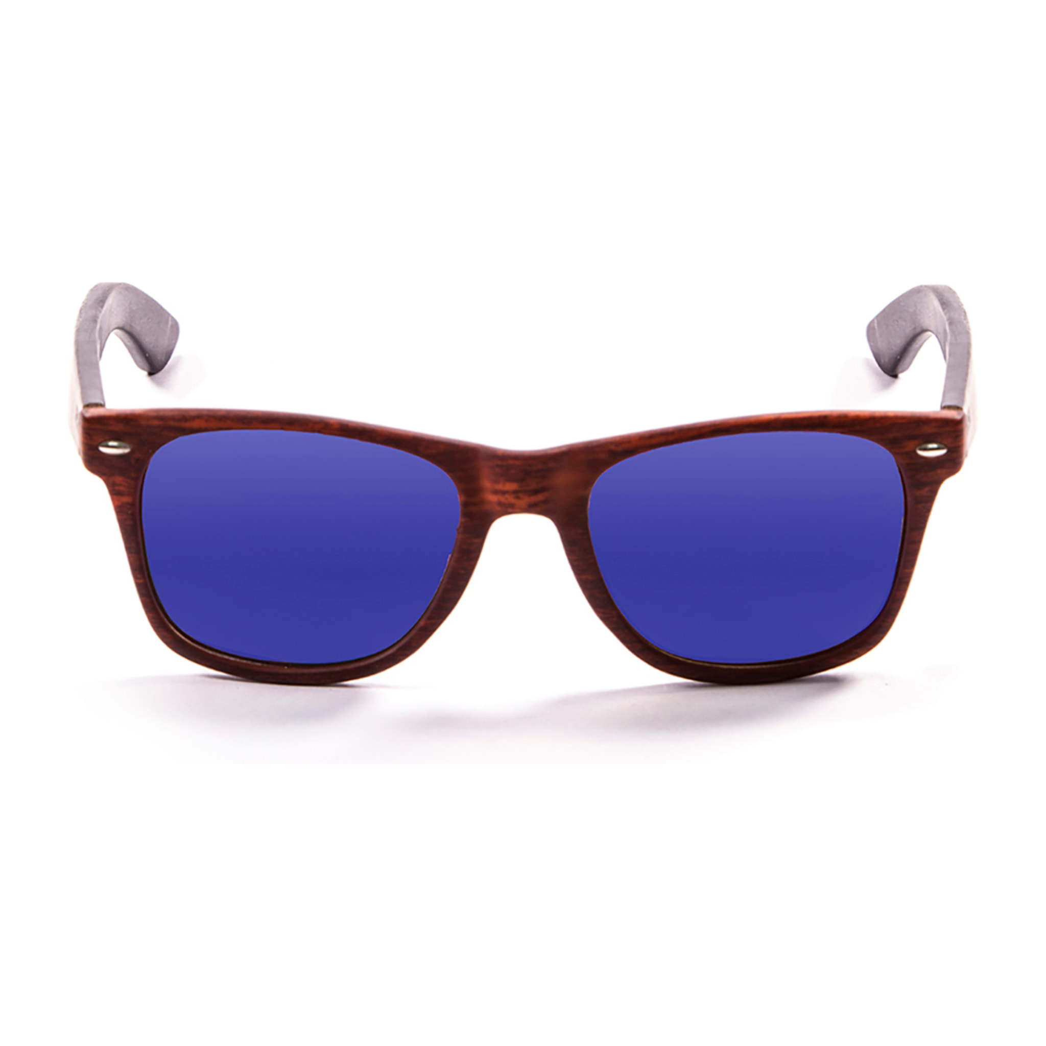 Gafas de sol PALO ALTO NOB HILL - Marrón / Revo azul y patilla marrón bambú