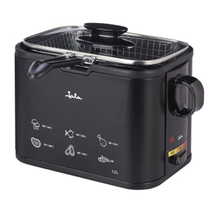 Freidora aceite JATA FR5600 de 1,3 litros. Temperatura regulable. Cuba antiadherente. Fácil limpieza